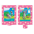 Lebende Karte "Waschbär"