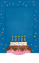 Lebende Karte "Kerzentorte"