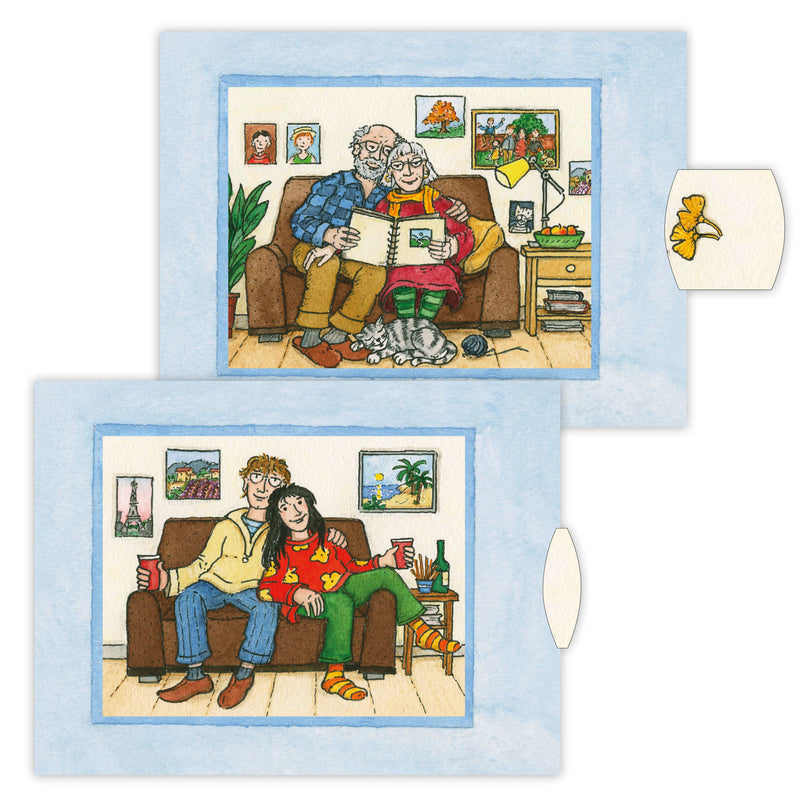 Lebende Karte "Paar"