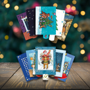 CURIOSI | 10er Set von unterschiedlichen Weihnachtskarten mit Lamellentechnik