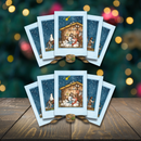 CURIOSI | 10er Set von der Weihnachtskarte "Krippe" mit Lamellentechnik 