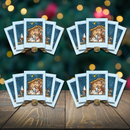 CURIOSI | 20er Set von der Weihnachtskarte "Krippe" mit Lamellentechnik 