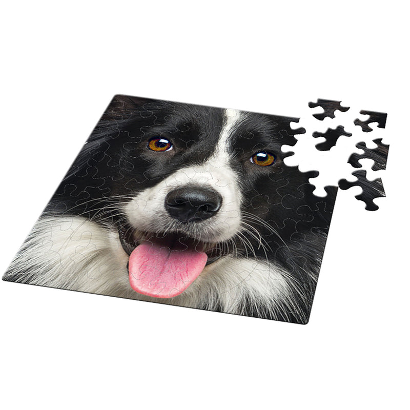 CURIOSI | fast fertiges Puzzle Q "Animal mit außergewöhnlichen Puzzleteilen und Hundemotiv