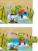 Lebende Karte "Tschüss"