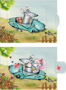 Lebende Karte "Hochzeitsfahrt"