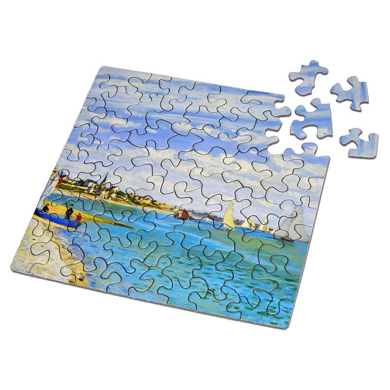 CURIOSI | Fast fertiges Puzzle Q "Art 5" mit dem Motiv "Regatta at Sainte-Adresse" von Claude Monet