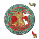 CURIOSI | rundes Puzzle Picoli "Baum" mit verschnörkeltem Baum als Motiv