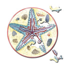 CURIOSI | fast fertiges Puzzle Picoli "Stern" mit außergewöhnlichen Puzzle-Teilen und wunderschönem Seestern-Motiv