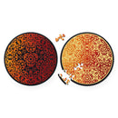 CURIOSI | Front- und Rückansicht des doppelseitigen Puzzle Double "Feuer" 