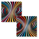 CURIOSI | Puzzle Double "Q-Candy" mit bunter optischer Täuschung