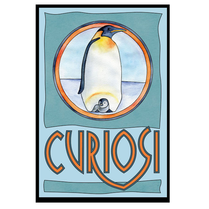 CURIOSI | Frontansicht der Produktverpackung des Puzzle Picoli "Pinguin" 