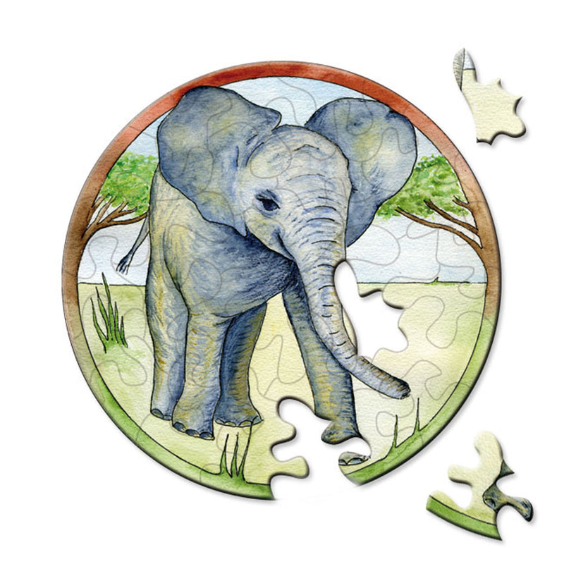 CURIOSI | Fast vervollständigtes Puzzle Picoli "Elefant" mit süßem Elefanten-Motiv
