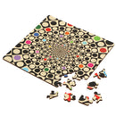 CURIOSI | fast fertiges Puzzle Double "Q-Fun" mit Kreisen in Quadraten als Motiv und bunten Akzenten