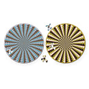 CURIOSI | Vorder- und Rückseite des Puzzle Double "Karussell" in verschiedenen Farben