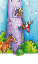 Lebende Karte "Rapunzel"