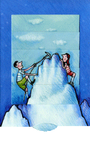 Lebende Karte "Gipfelstürmer"