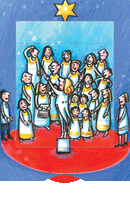 Lebende Karte "Chor"