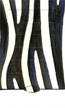 Lebende Karte "Zebra"