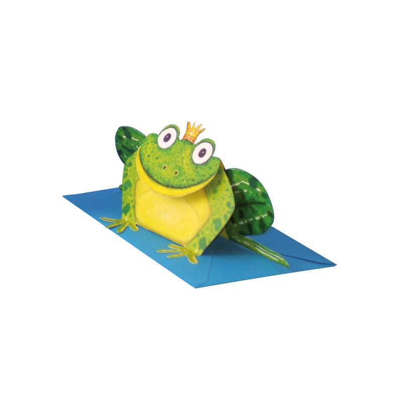 3D-Tierkarte "Froschkönig"