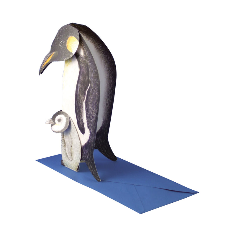 3D-Tierkarte "Pinguine"