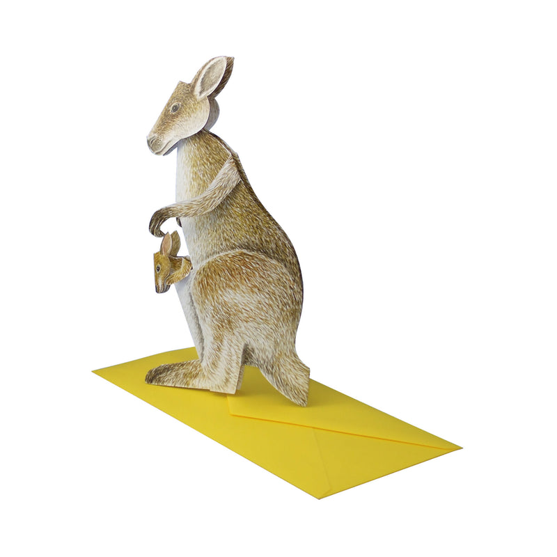 3D-Tierkarte "Känguruh"