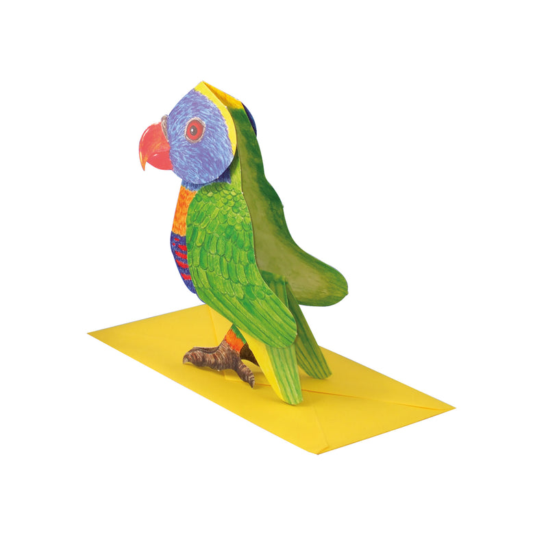 3D-Tierkarte "Papagei"