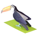 3D-Tierkarte "Tukan"