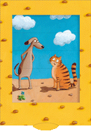 Lebende Karte "Hund und Katze"