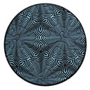 CURIOSI | blau-schwarzes Motiv des Puzzle Picoli "Flower"