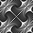 CURIOSI | kniffliges Puzzles Q "Shimmer 1" mit einem schwarz-weißen Motiv der optischen Täuschung