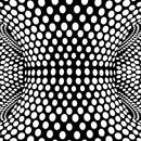 CURIOSI | schwarz-weißes Motiv mit optischer Täuschung des Puzzle Q "Shimmer 3" 