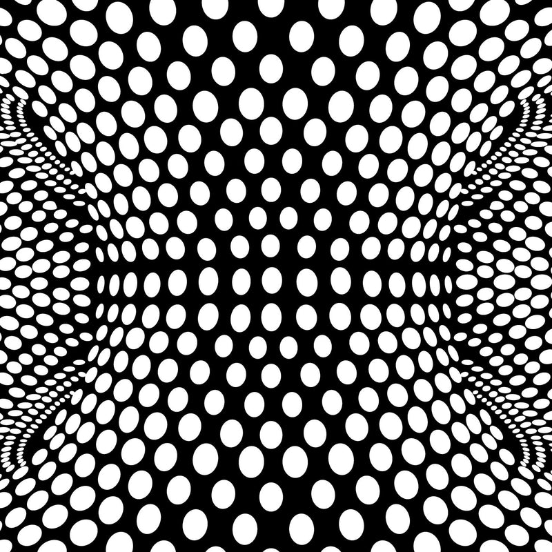 CURIOSI | schwarz-weißes Motiv mit optischer Täuschung des Puzzle Q "Shimmer 3" 