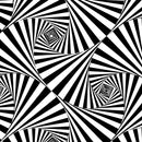 CURIOSI | schwarz-weißes Motiv mit optischer Täuschung des Puzzle Q "Shimmer 5"