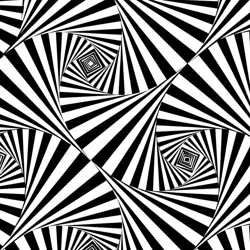 CURIOSI | schwarz-weißes Motiv mit optischer Täuschung des Puzzle Q "Shimmer 5"