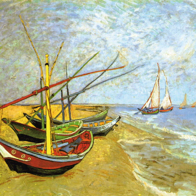 CURIOSI | Motiv des Puzzle Q "Art 3": "Boote von Saintes-Maries" von Vincent van Gogh