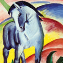 CURIOSI | Motiv des Puzzle Q "Art 4": "Blaues Pferd" von Franz Marc