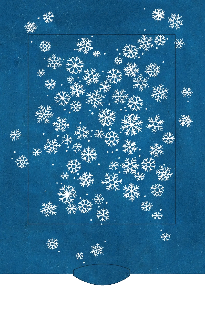 Lebende Karte "Schneeflocken"